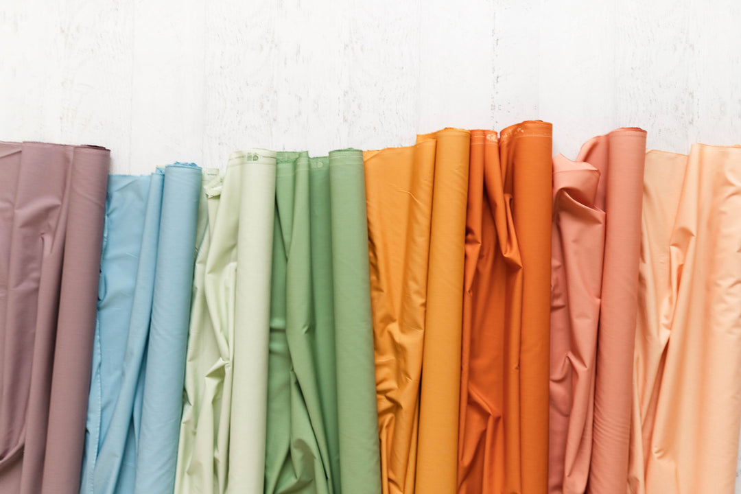 Signature Pure Solids in Matcha Yardage