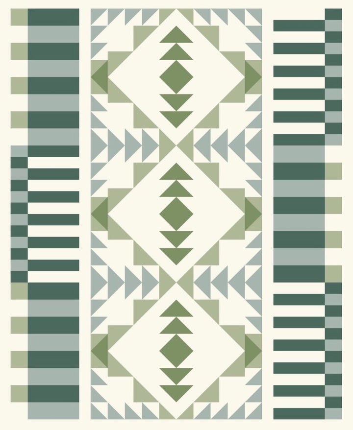 Open Road Quilt Kit - Throw Size (Matcha)
