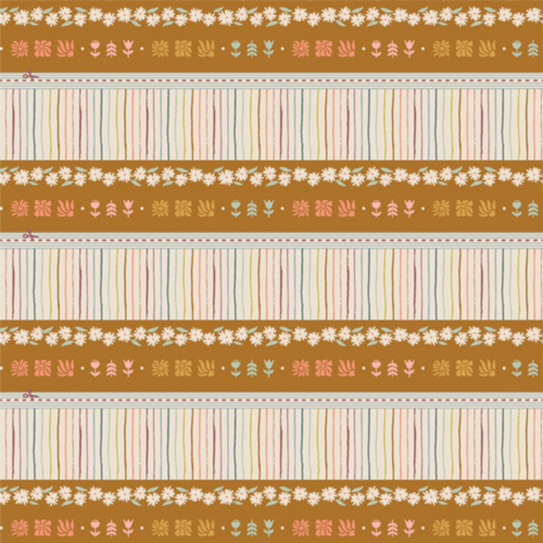 GeoBloom in Bound 2.5" Binding Stip Yardage
