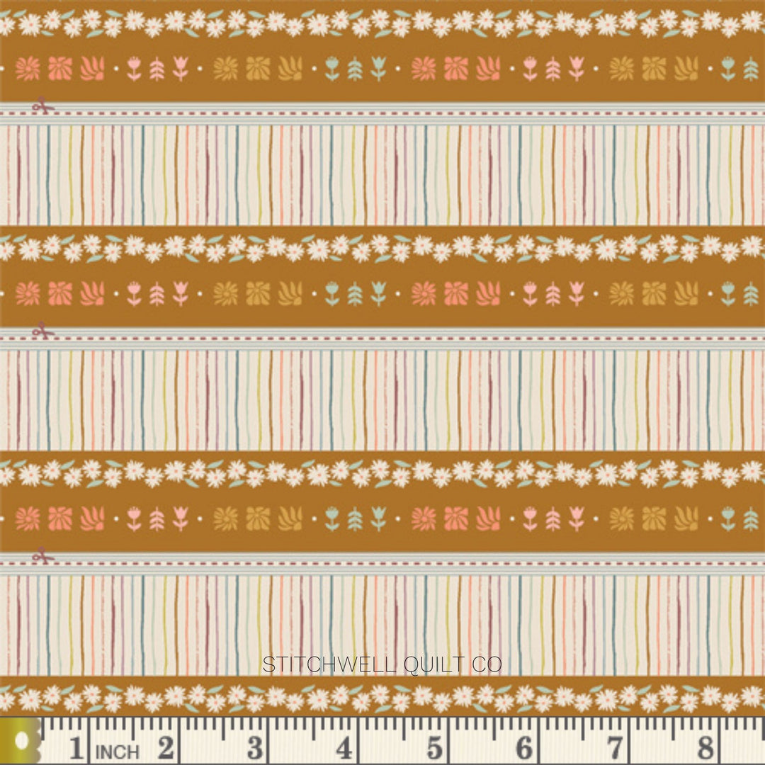 GeoBloom in Bound 2.5" Binding Stip Yardage