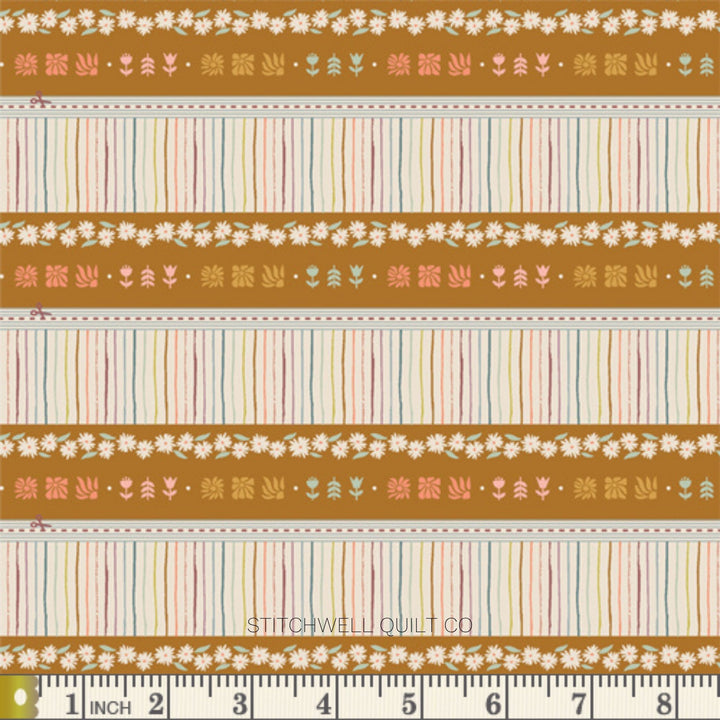 GeoBloom in Bound 2.5" Binding Stip Yardage