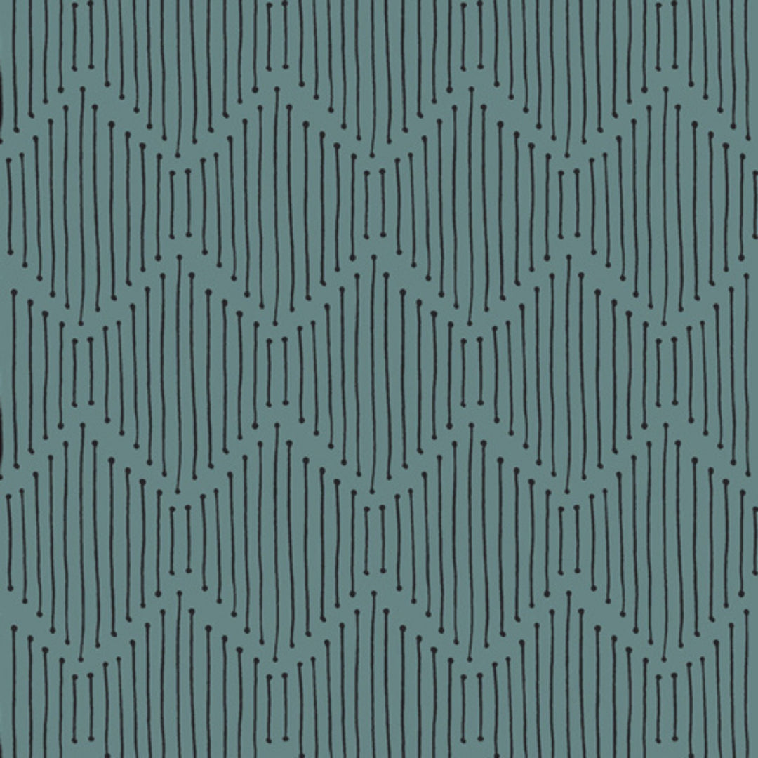 Luna + Laurel - Mindful Paths in Teal Yardage