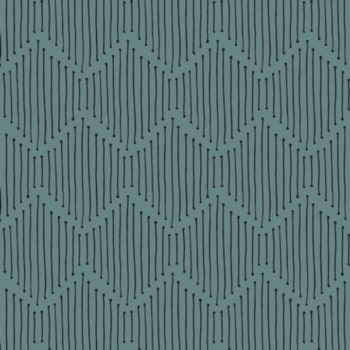 Luna + Laurel - Mindful Paths in Teal Yardage