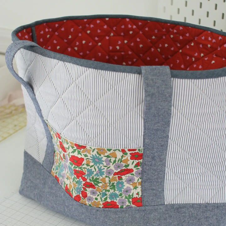 Premade 2.5" Bias Quilt Binding - Chambray Indigo, By 1 Yard