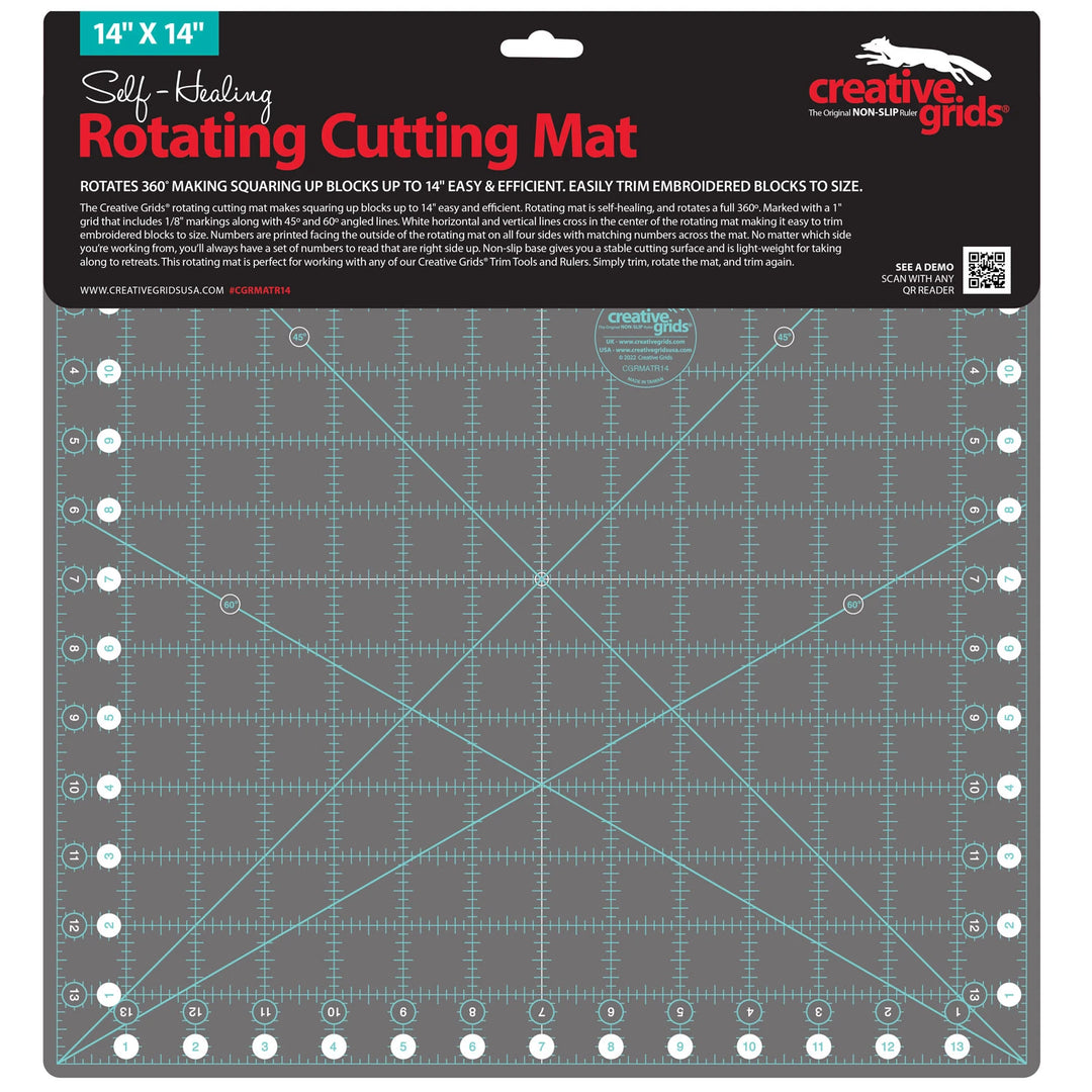 Self-Healing Rotating Cutting Mat (14" x 14")