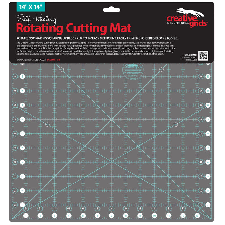 Self-Healing Rotating Cutting Mat (14" x 14")