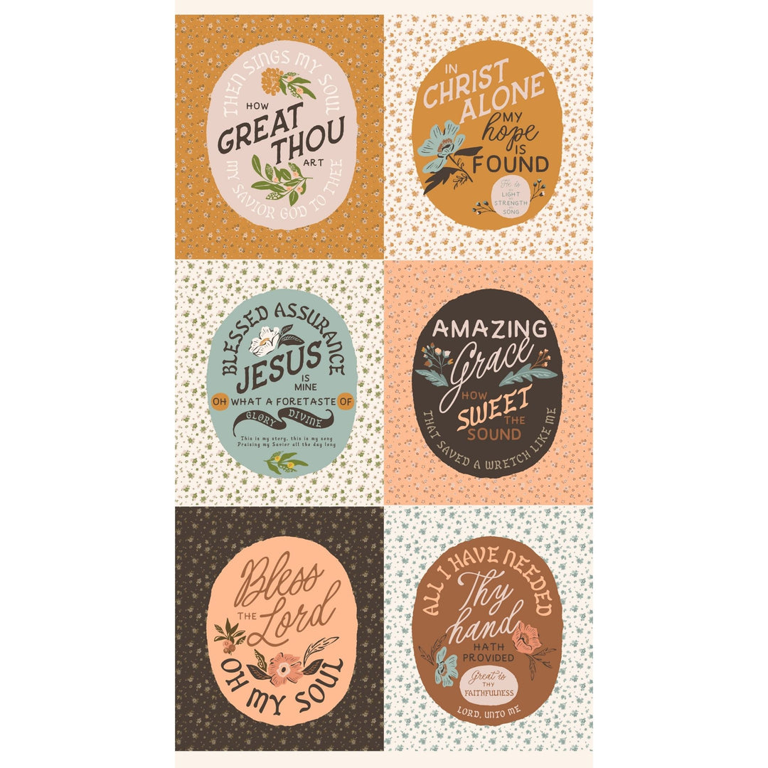 Wellspring - Wellspring Panel in Eggshell Yardage