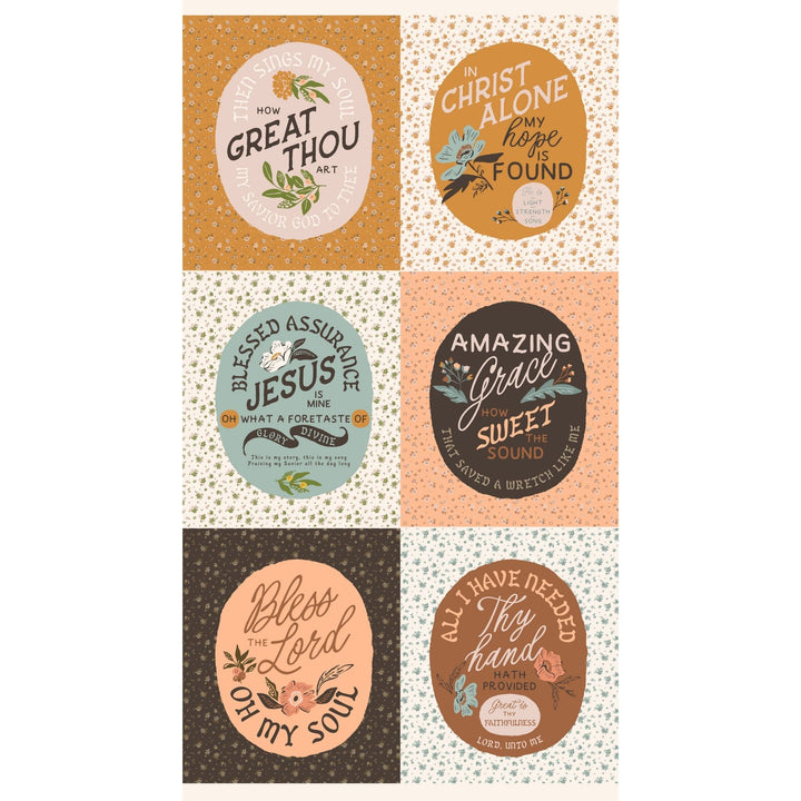 Wellspring - Wellspring Panel in Eggshell Yardage