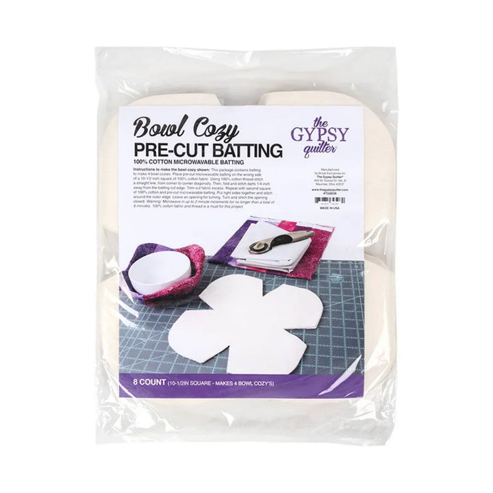 Bowl Cozy Pre-Cut Batting - 8 ct