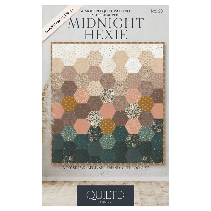 Midnight Hexie - Quilt Pattern (Printed)
