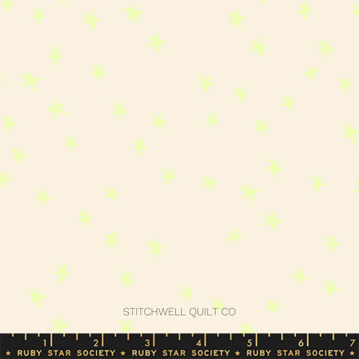 Freaky Familiars - Starry in Neon Yellow Yardage