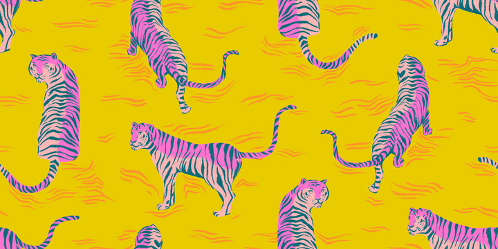 Poolside Too - Tigress in Golden Hour Yardage