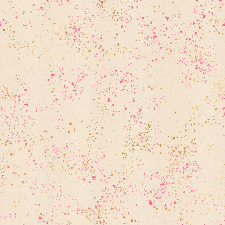 Speckled in Metallic Neon Pink Yardage