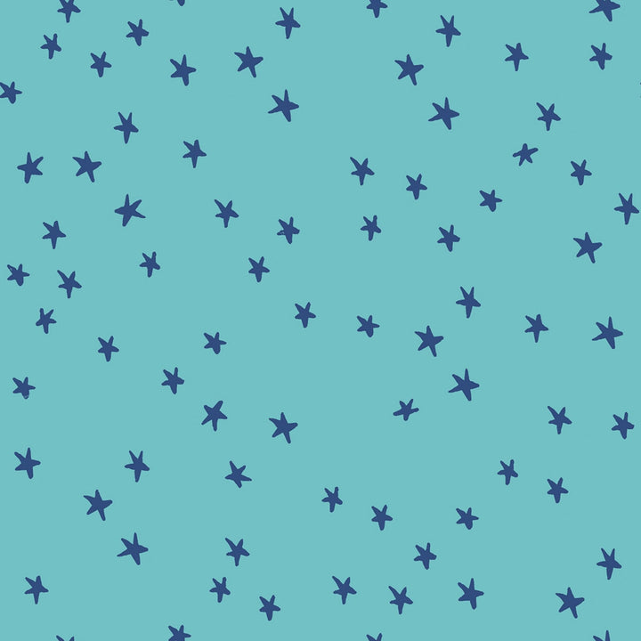 Starry in Turquoise Yardage