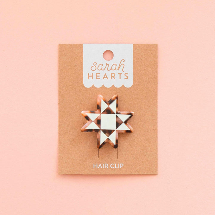Hair Clip - Modern Quilt Star