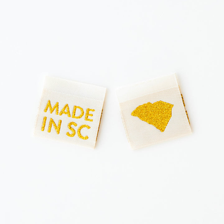 Made in My State South Carolina Woven Labels