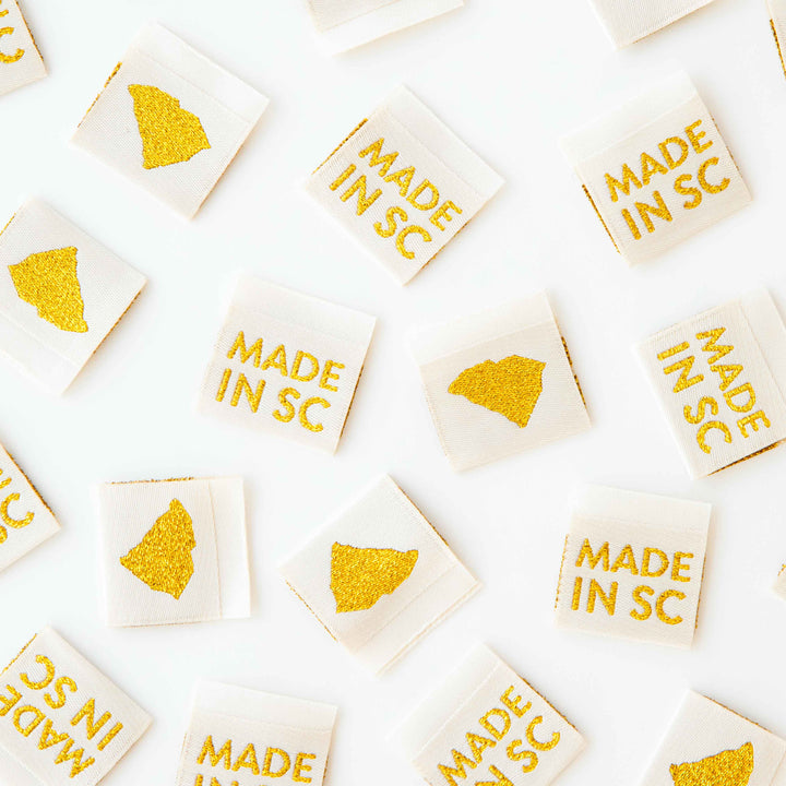 Made in My State South Carolina Woven Labels