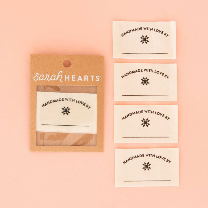 Organic Handmade With Love Woven Labels