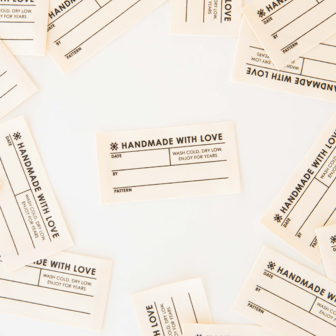 Organic Quilt Info Write-In Woven Labels