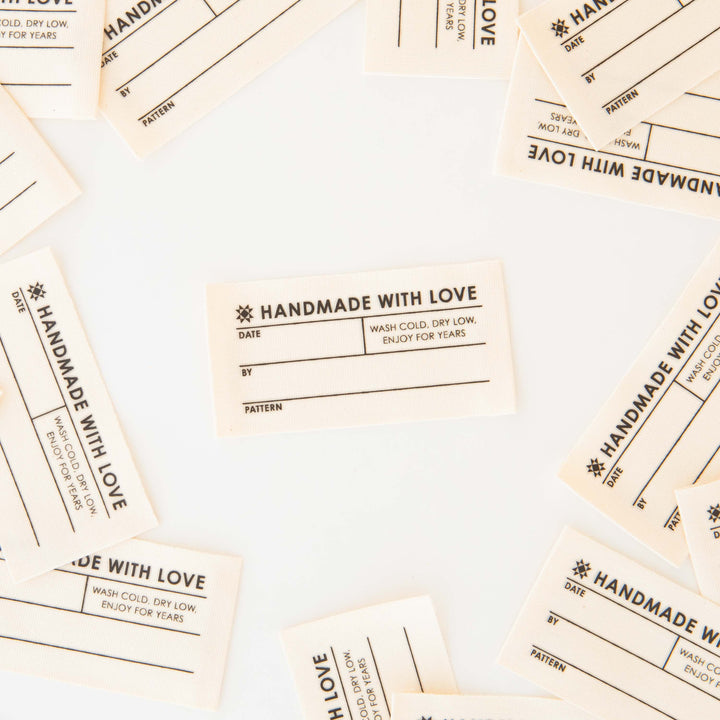 Organic Quilt Info Write-In Woven Labels