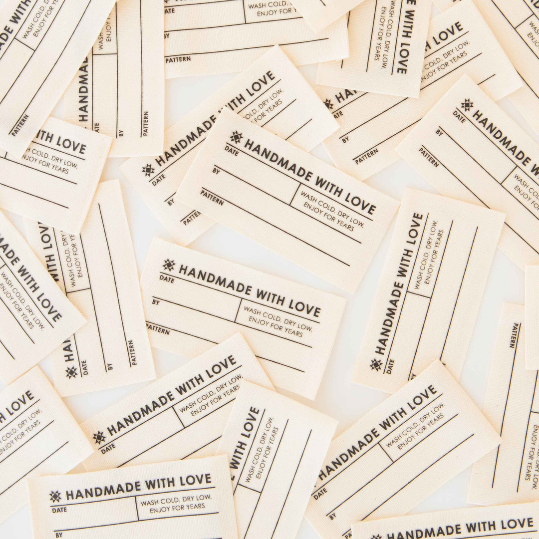 Organic Quilt Info Write-In Woven Labels