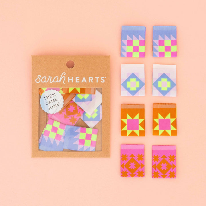 Quilt Block Woven Labels - Sarah Hearts x Then Came June