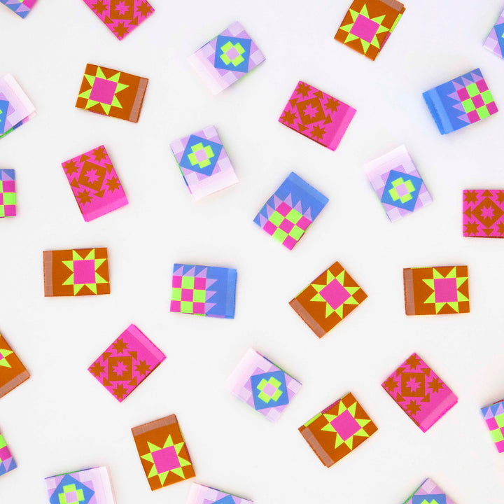 Quilt Block Woven Labels - Sarah Hearts x Then Came June
