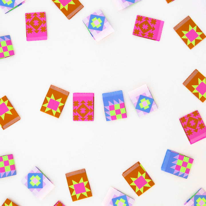 Quilt Block Woven Labels - Sarah Hearts x Then Came June