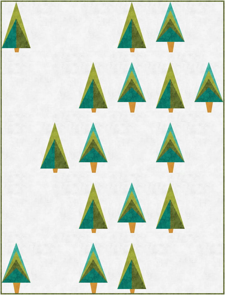 Tree Line - Quilt Pattern (Printed)