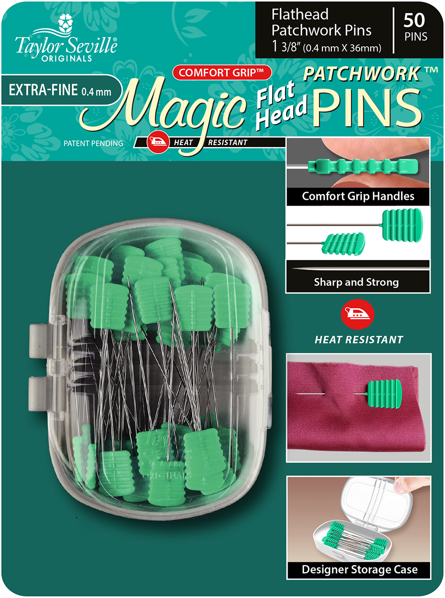 Magic Pins Patchwork - Flathead, Fine (50pc)