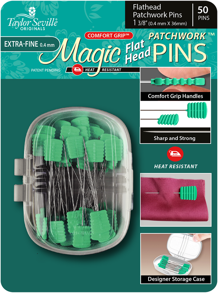 Magic Pins Patchwork - Flathead, Fine (50pc)