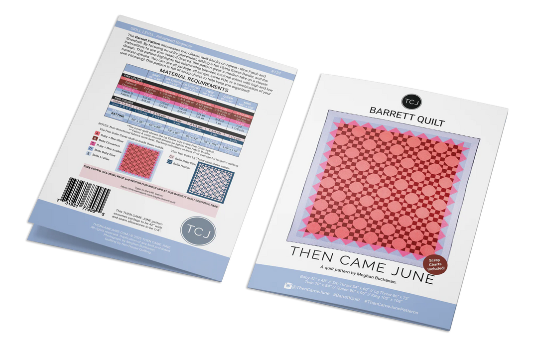 Barrett - Quilt Pattern (Printed)