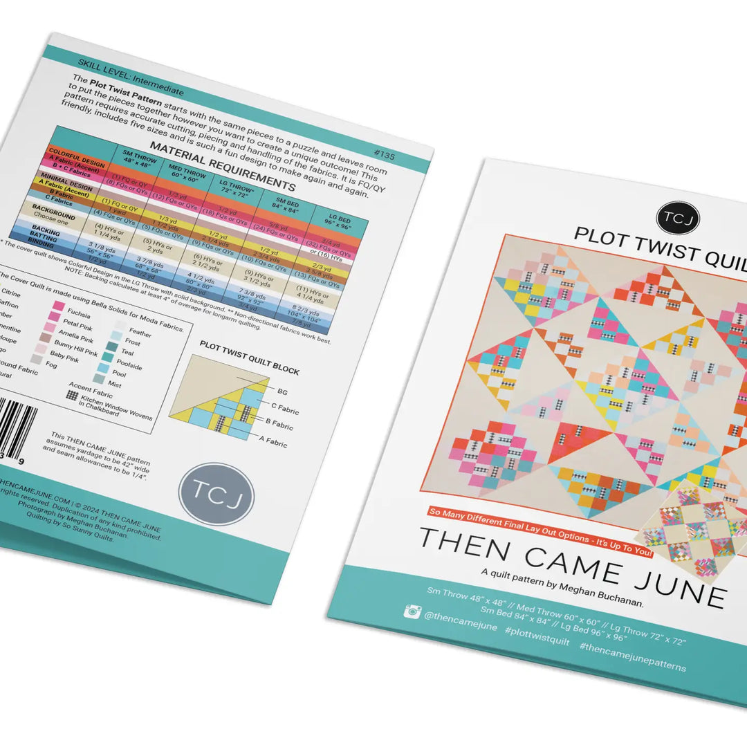Plot Twist - Quilt Pattern (Printed)