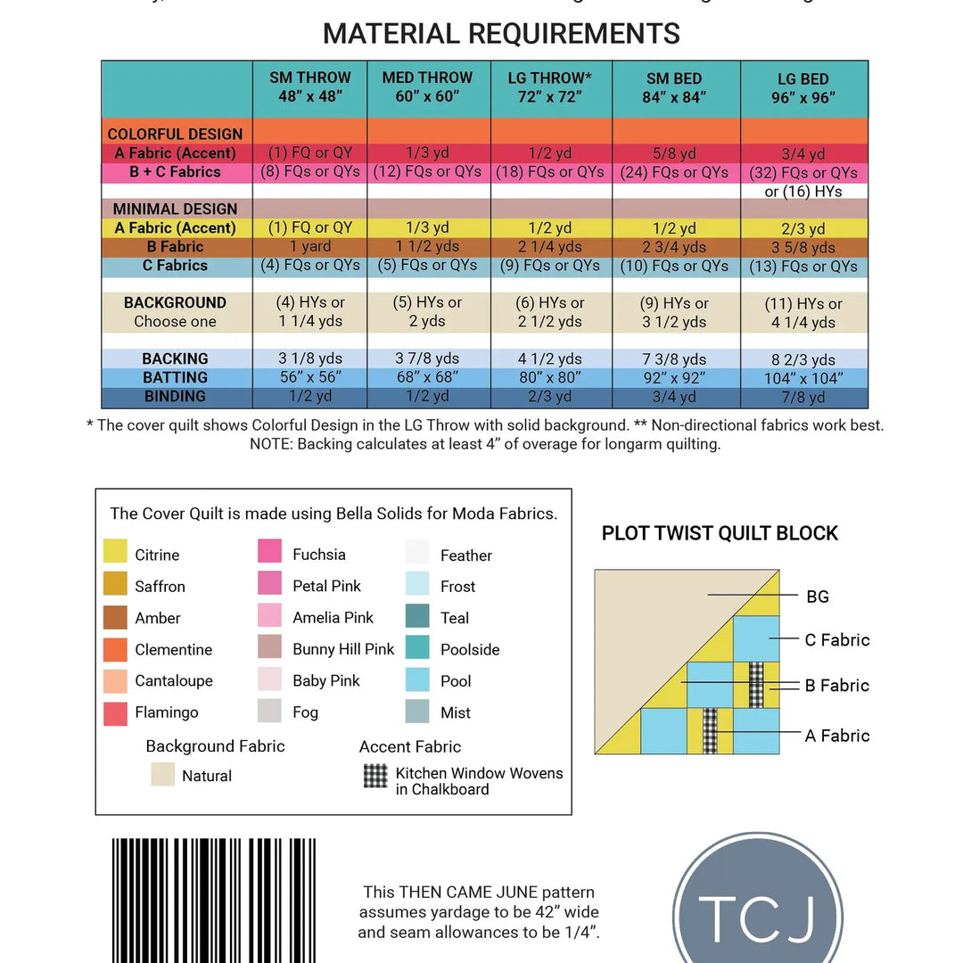 Plot Twist - Quilt Pattern (Printed)