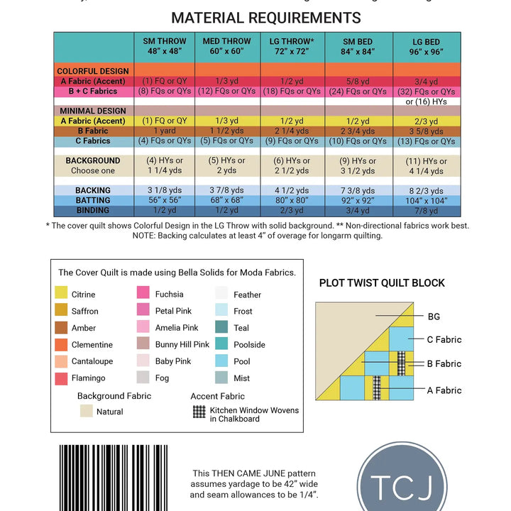 Plot Twist - Quilt Pattern (Printed)