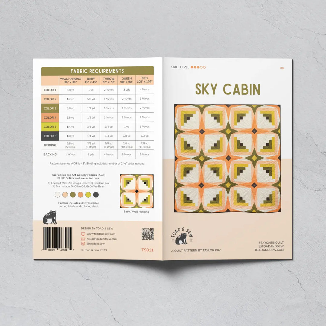 Sky Cabin - Quilt Pattern (Printed)
