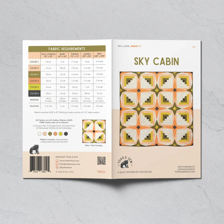 Sky Cabin - Quilt Pattern (Printed)