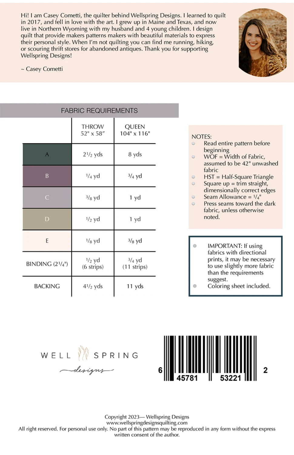 Park Day - Quilt Pattern (Printed)