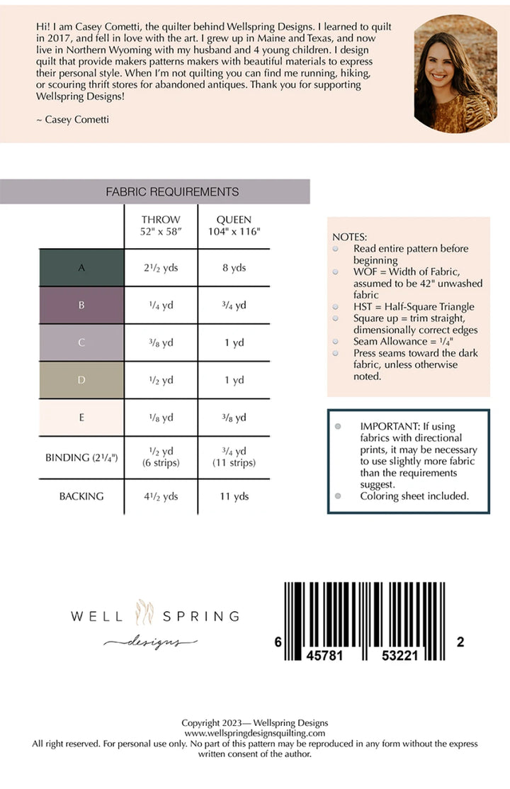 Park Day - Quilt Pattern (Printed)